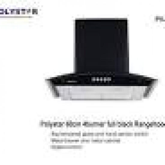 Stylish and Efficient Kitchen Ventilation - POLYSTAR 60CM TEMPERED GLASS RANGE HOOD PV-6009B