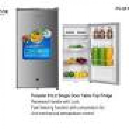 "Polystar PV-SF173SL Table Top Refrigerator - Silver, Compact and Efficient"