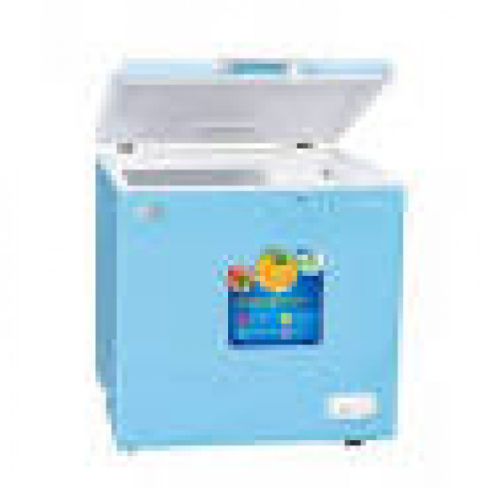 "Polystar PV-CF261BLU Chest Freezer - Silver Color, Fast Freeze, Efficient Storage Solution"
