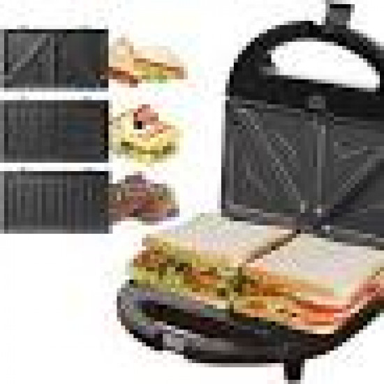 Scanfrost Sandwich and Waffle Maker SFSM700W - Light Indicator, Easy to Clean, 1200W Power
