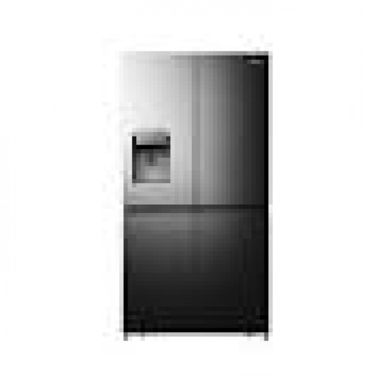 Hisense 601L Side by Side Refrigerator - Silver - Eco-friendly and No Frost Technology