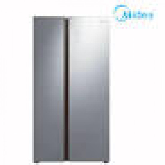 Midea Ref HC-832WEN Stainless Steel 640L Side-by-Side Refrigerator (Black) - Front View