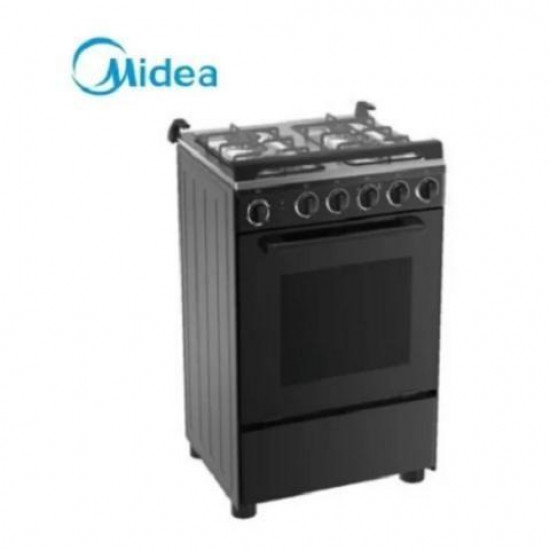 Midea Gas Cooker 24BMG4G058-I with 4 Gas Burners 60 x 60 Black image
