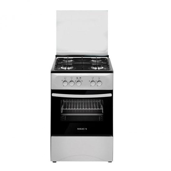 Gas Cooker 50 * 50 4B Basic Black Grey - MAXI Cookers & Ovens image