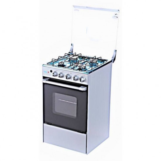 ScanFrost 4 Burners Gas Cooker With Oven Grey Finished SFC5402S image