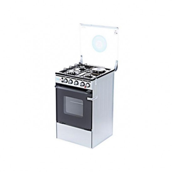 ScanFrost 3 Gas Burners with 1 Hot Plate with Gas Oven and Grill CK-5312 NG image