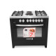 ScanFrost 4 Gas Burners with 2 Hot plates and Oven Lamp SFC9423 B Cookers & Ovens image