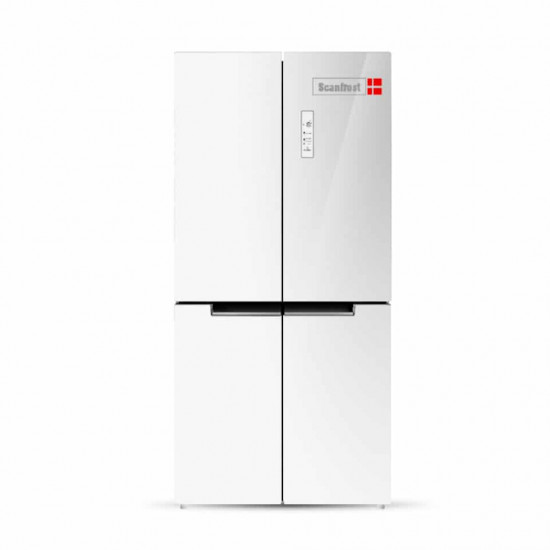 Scanfrost SFSBS500S Side-by-Side Refrigerator - 496L - Stainless Steel Look Door