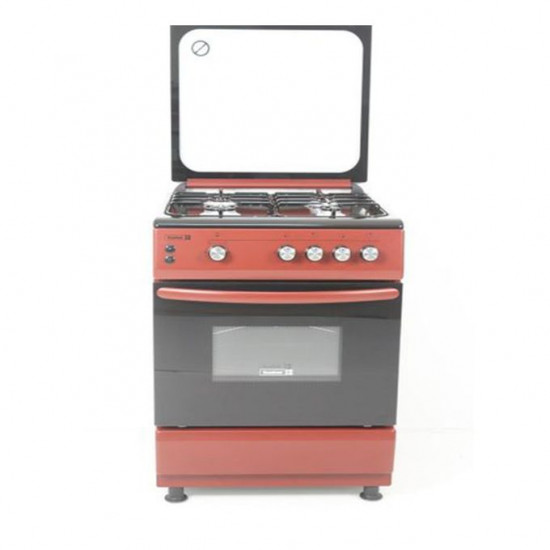 ScanFrost 3 Gas Burners with Hot Plate with Oven with Tray and Oven CK-6302 R image