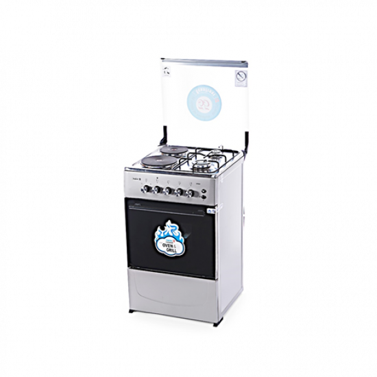 ScanFrost 2 Gas Burners with 2 Hot plate with Gas Oven and Grill CK-5222NG Cookers & Ovens image