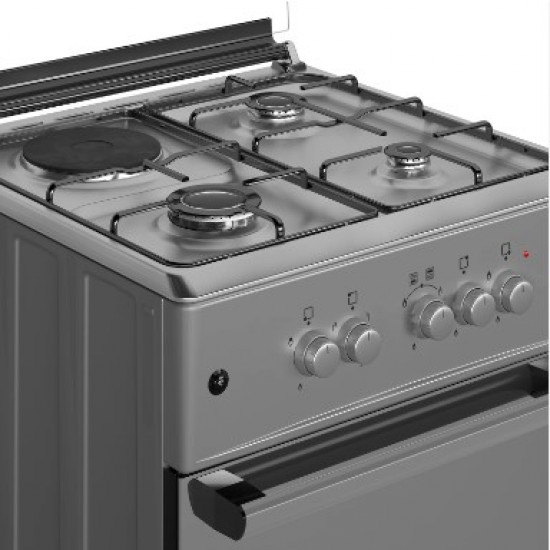 Gas Cooker 50 * 50 4B Basic Black Grey - MAXI Cookers & Ovens image