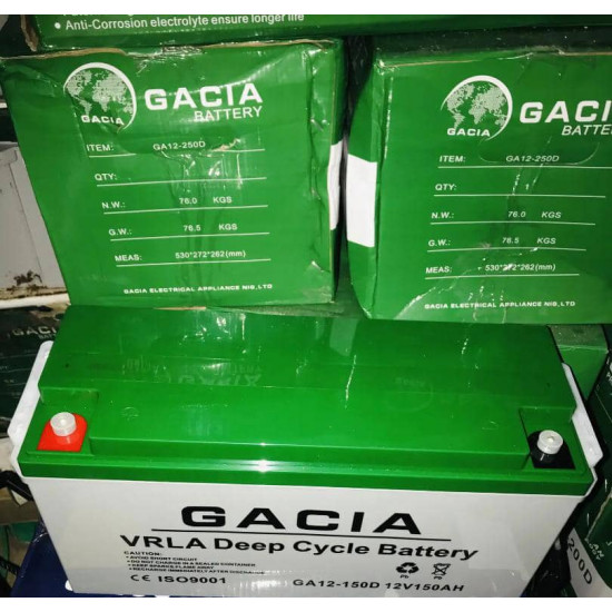 Gacia 12V 150Ah Deep Cycle Battery - Ighomall