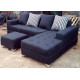 L-Shaped Sofa with Pillows and Quality Fabric Decor image