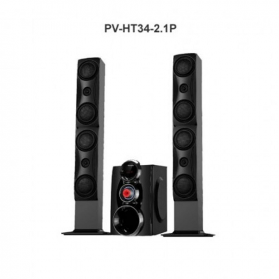 Polystar Bluetooth Home Theatre With 2 Speakers | Pv-ht34-2.1p image