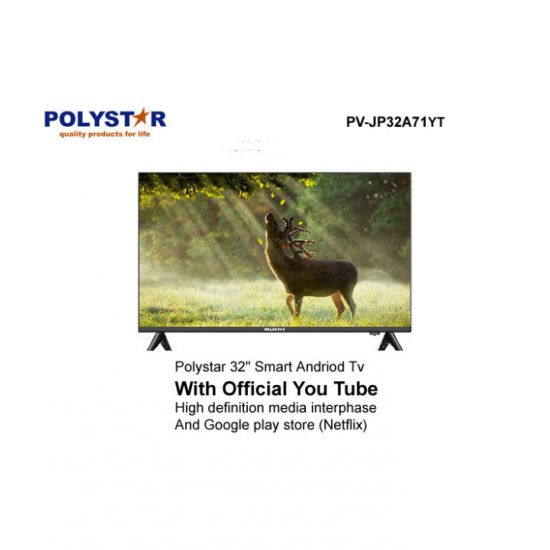 Polystar 32-Inch LED Smart TV | PV-JP32A71YT Televisions image