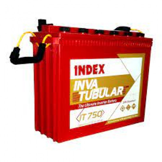 Index 200Ah/12V Tubular Inverter Battery - Front View