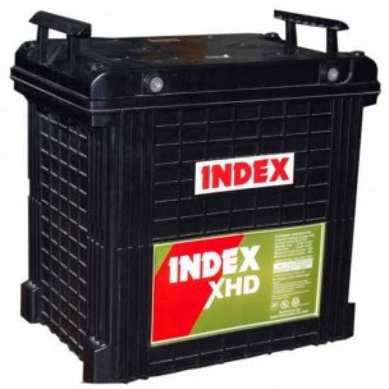 INDEX 200AH 12V Slim Dry Cell Battery - Front View