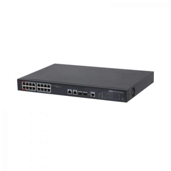16-port 100 Mbps + 2-port Gigabit Managed PoE Switch - PFS4218-16ET-190 CCTV image