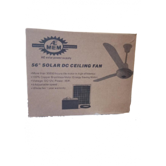 MEM 56 Inches solar ceiling fan 36W image