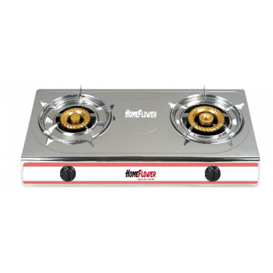 Homeflower 2 Stainless Table Top Hobs Household Gas Cooker - HF 68A Cooktops, Range Hoood, and Oven image
