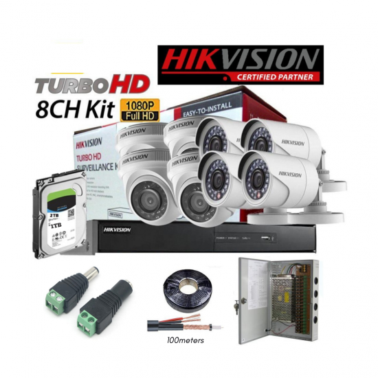 Hikvision 8 channel CCTV Combo CCTV COMBO image
