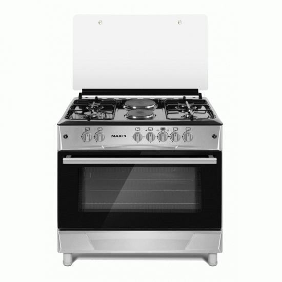  60*90 Gas Cooker IGL 4+2 Black Grey -Maxi Cookers & Ovens image