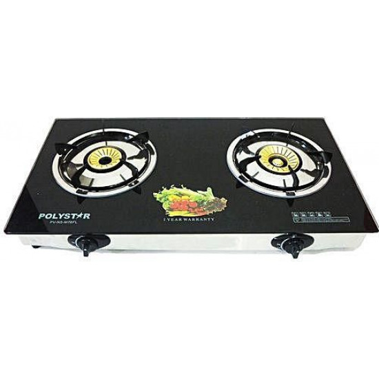 Polystar 2 Burner Table Top Gas cooker with Tempered Glass PV-N5-M76FL image