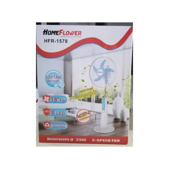 Home flower 18Inches Rechargeable Standing Fan HFR-1578 