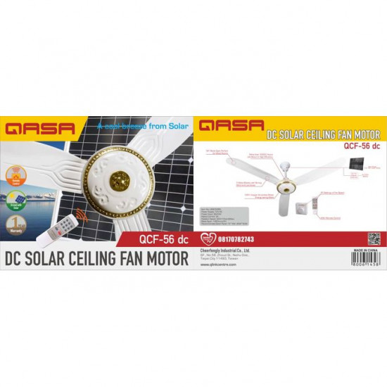 QASA Solar Ceiling Fan AC or DC Fans image