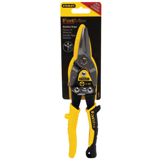 FATMAX Stanley 9 7 8 Inch Straight Cut Aviation Snip 14-563 Hand & power tools image