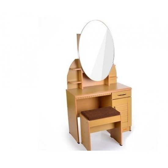 Quality Dresser With Oval Mirror And Stool image