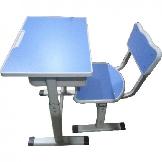 Student Study Table And Chair Blue image