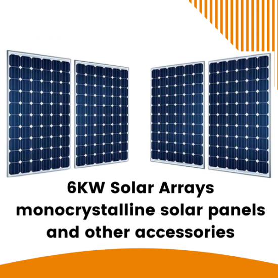 6KW Solar Arrays with installation for 16 Batteries Capacity image