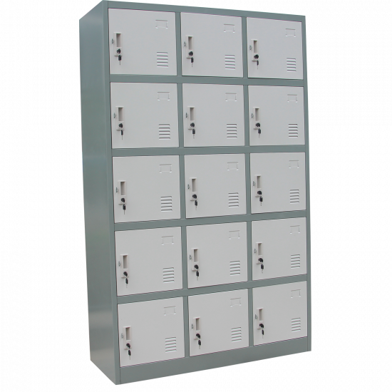 15 Door Mini School Storage Steel Locker JF-3B5A Locks & Safe image