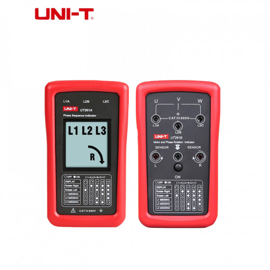 UT261 Series Phase Sequence and Motor Rotation Indicators - UT261B Measuring Device image