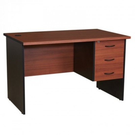 4 Feet Office Table with 3 Drawers Office Furniture image