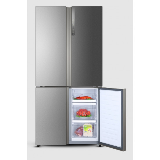 Haier Thermocool Double Door Refrigerator HTF-610DM7 UK R6 SLV