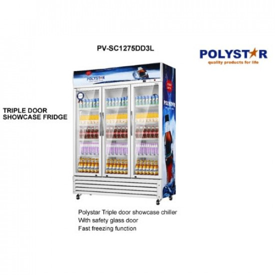 Polystar Showcase Fridge with Double Door PV-SC1275DD3L