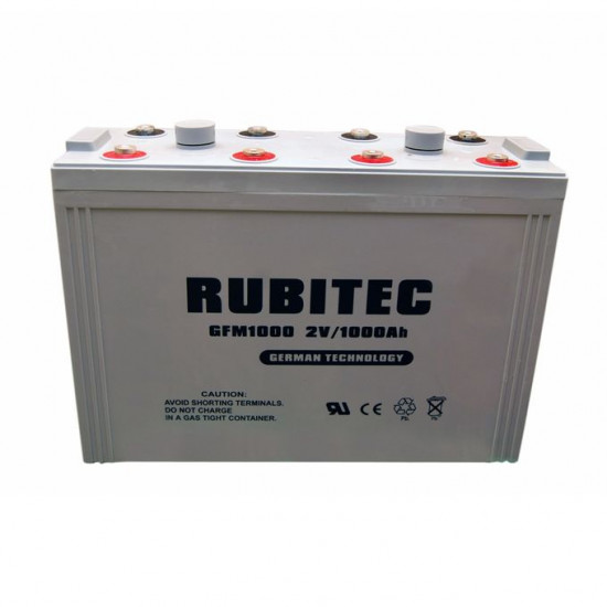 Rubitec 2V-1000AH Lead Acid Battery - Reliable and Long-Lasting Power