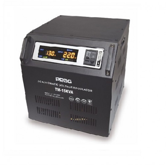15KVA Relay Voltage Stabilizer Cabinet (95V-280V} -PRAG Stabilizers image