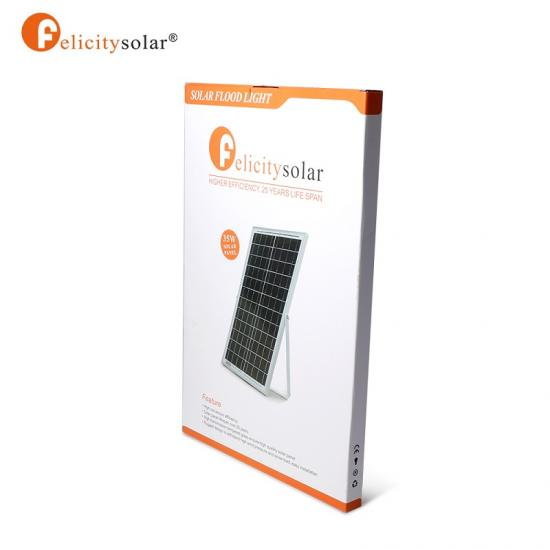 Felicity Solar 100W Waterproof Solar Flood Light With Remote Control HPFL010003 image