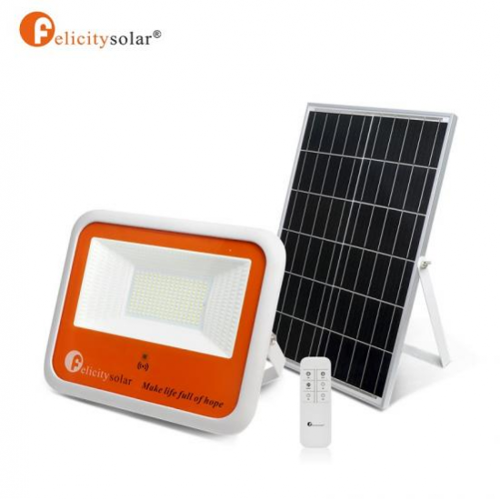 Felicity Solar 100W Waterproof Solar Flood Light With Remote Control HPFL010003 image