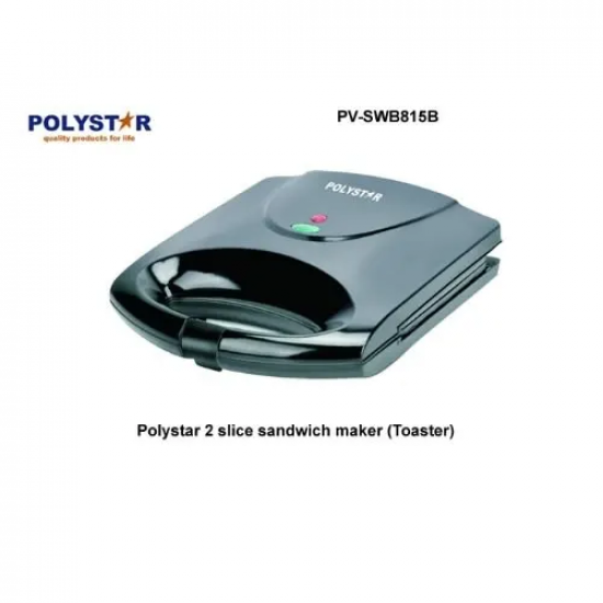 Polystar 2 Slice Sandwich Toaster PV-SWB815B Toasters and Sandwich maker image