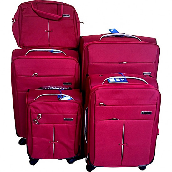Sensamite 5 Set Luggage Bag Red Travel Bags image