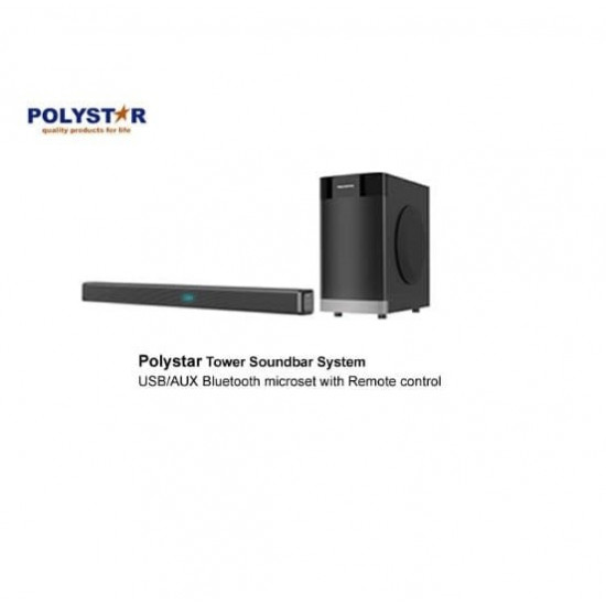 Polystar Bluetooth Tower Soundbar | PV-2031-2.1 Home Theatre and Audio System image