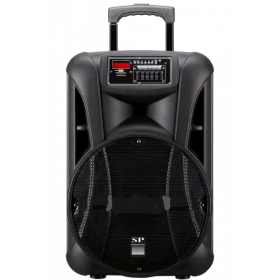Rechargeable Public Address System With Bluetooth Speaker, Two Wireless Microphones & USB/SD Port image