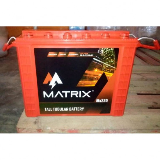 Matrix Mx220 Tubular Battery for Inverter - Product Image