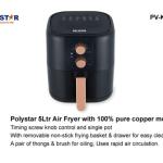 POLYSTAR 5L AIR FRYER