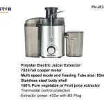 POLYSTAR ELECTRIC JUICE EXTRACTOR, SILVER AND GREY