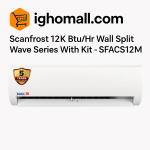 Scanfrost 12K Btu/Hr Wall Split Wave Series With Kit - SFACS12M